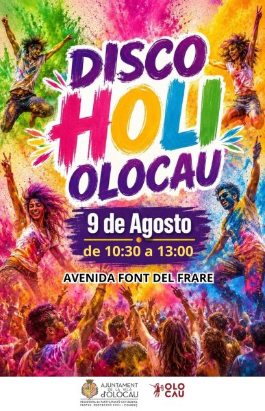 Cartel Disco Holi Olocau