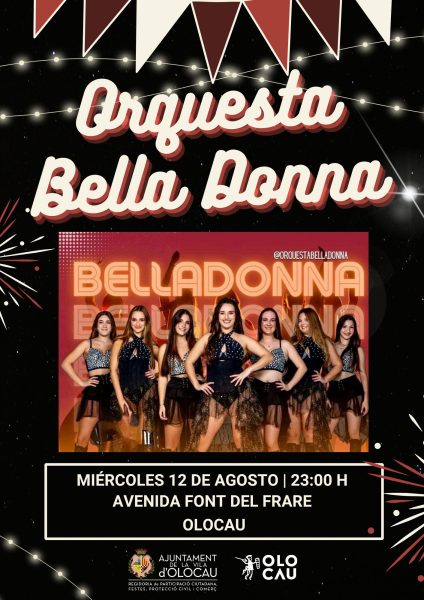 Cartel actuación Orquesta Bella Donna Olocau (1)