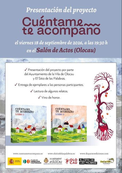 Cartel presentación proyecto Cuéntame, te acompaño Olocau