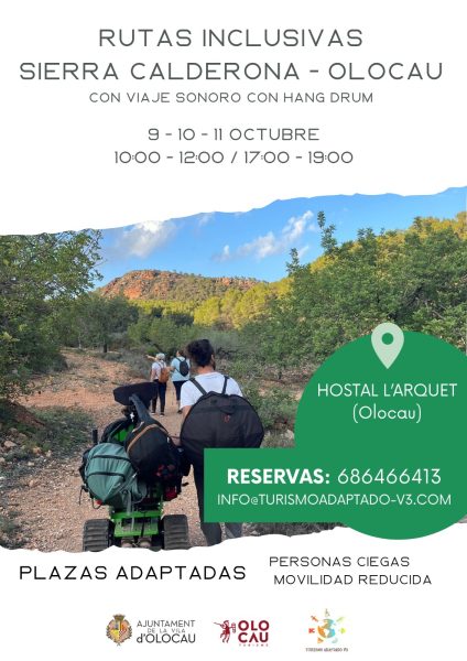Cartel rutas inclusivas Olocau