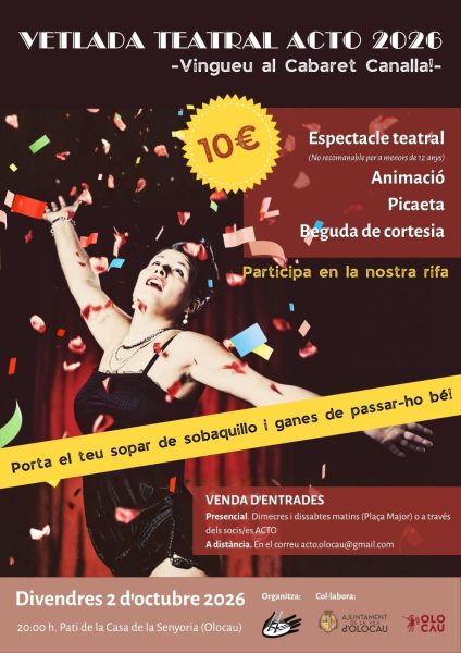 Cartell Vetlada Teatral ACTO 2026