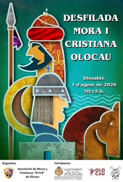 Cartell desfilada Moros i Cristians Olocau 2026