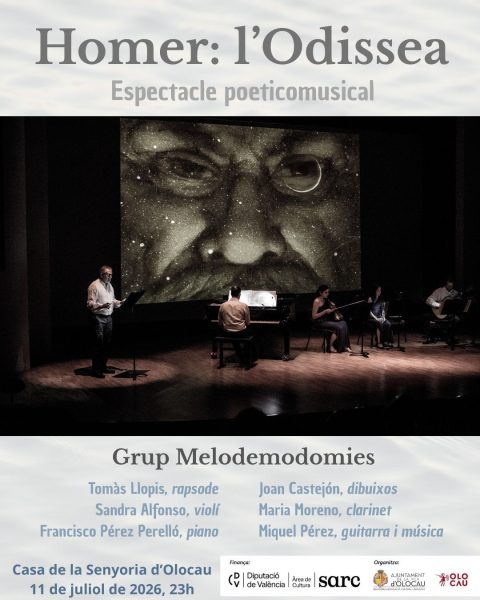 Cartell espectacle Homer Odissea grup Melodemodomies Olocau